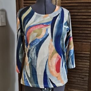 So Soft! Multi-colored Lightweight Sweater.